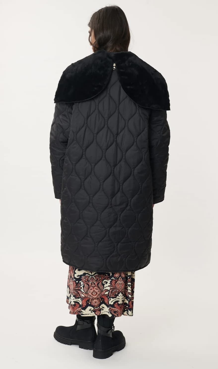 Parka Derhy Faustine reversible negra - Imagen 4