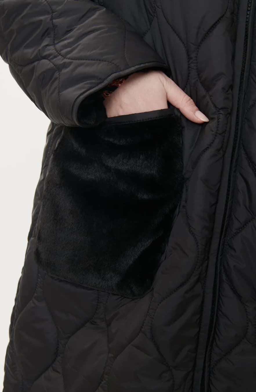 Parka Derhy Faustine reversible negra - Imagen 5