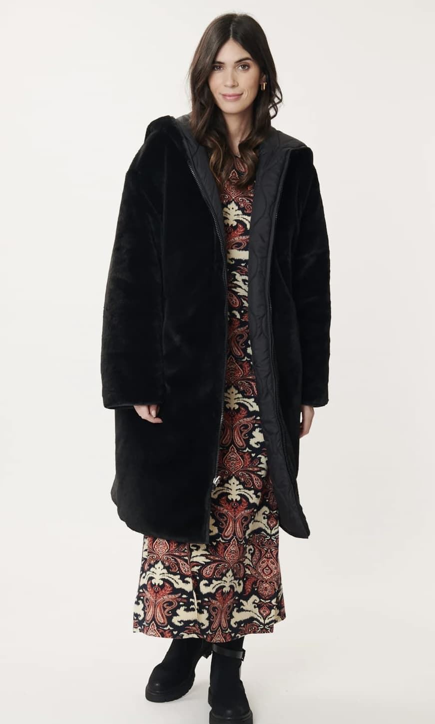 Parka Derhy Faustine reversible negra - Imagen 6