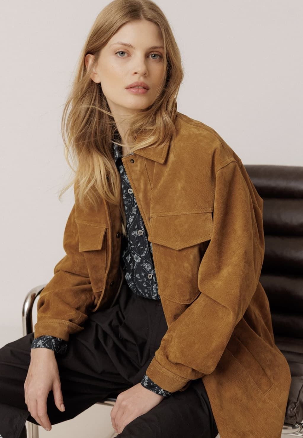 PARKA Indi & Cold MT638 BOLSILLOS PIEL LEATHER.Camel - Imagen 1