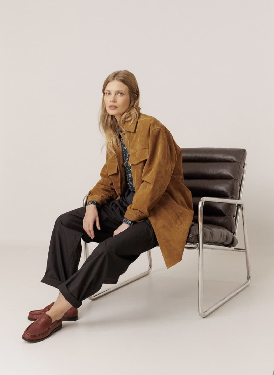 PARKA Indi & Cold MT638 BOLSILLOS PIEL LEATHER.Camel - Imagen 2