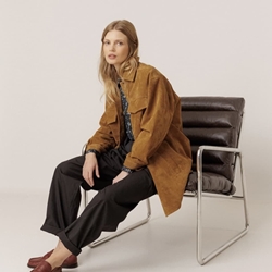 PARKA Indi & Cold MT638 BOLSILLOS PIEL LEATHER.Camel - Imagen 2