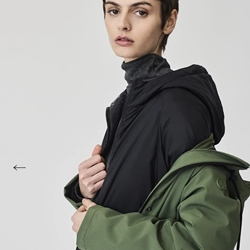 Parka TANTÄ OLUJA Desmontable bronze green verde - Imagen 1