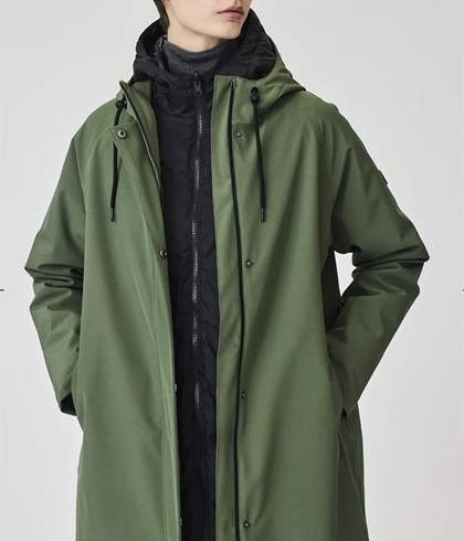 Parka TANTÄ OLUJA Desmontable bronze green verde - Imagen 2