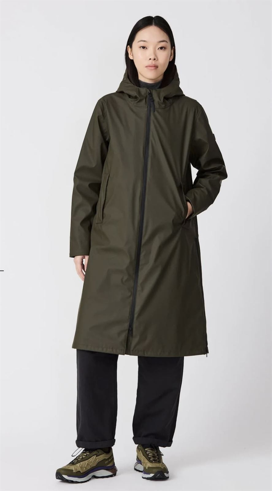 Parka TANTÄ TORM verde Khaki - Imagen 2