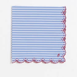 PAÑUELO IndI & Cold RG676 poplin rayas azul - Imagen 2