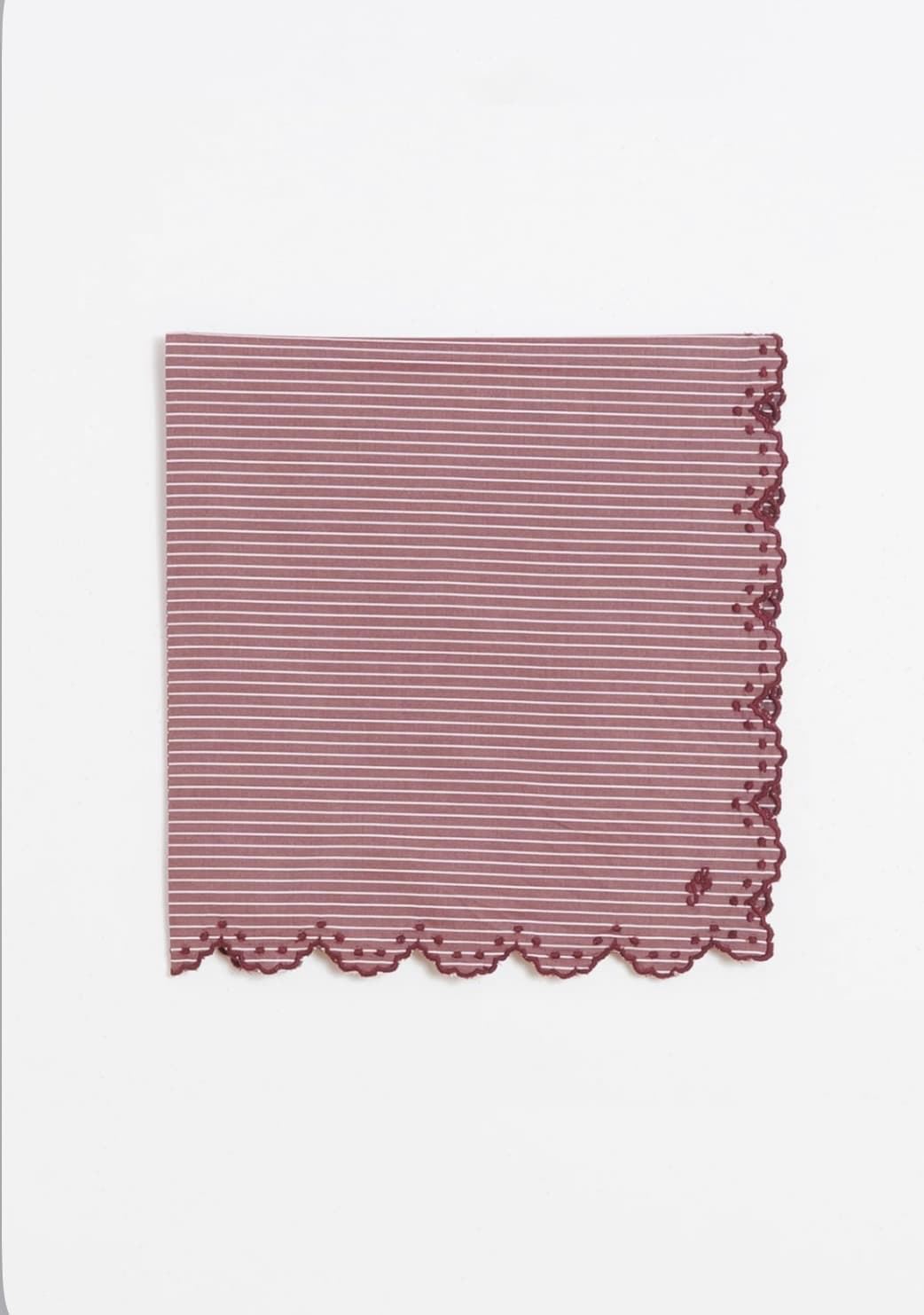PAÑUELO IndI & Cold RG676 poplin rayas berenjena - Imagen 5