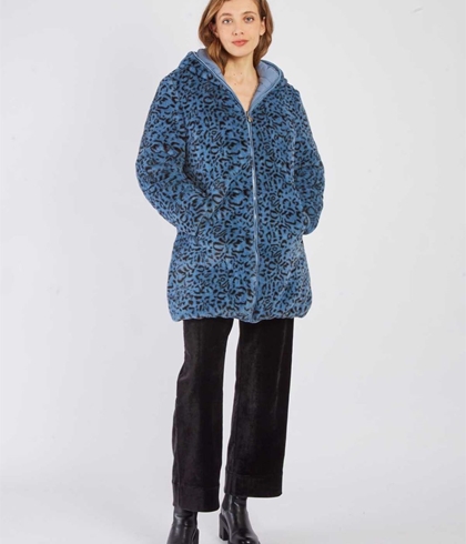 PLUMIFERO Derhy MACHA DOUDOUNE REVERSEIBLE azul - Imagen 1