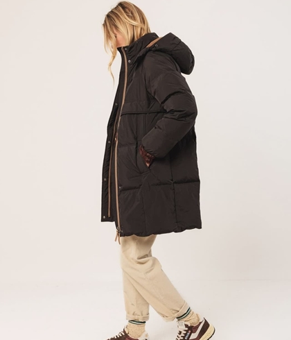 Plumífero Indi & Cold GF690 largo plumón negro - Imagen 2