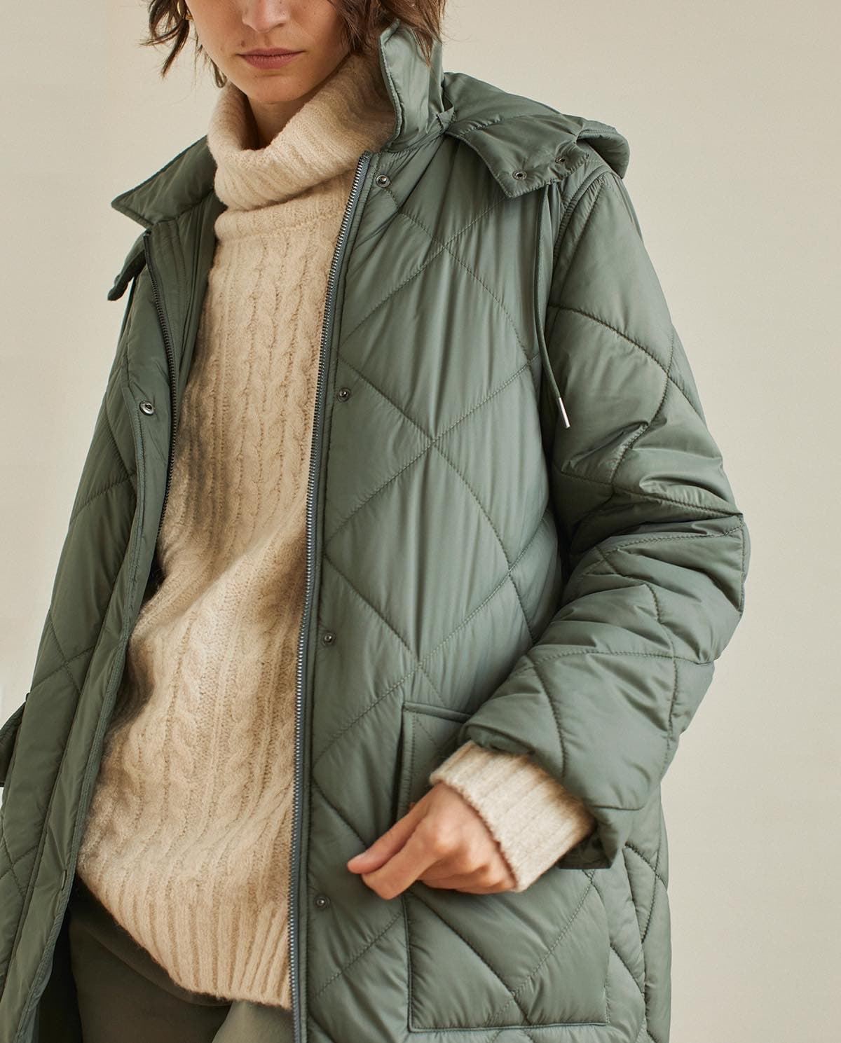 Plumón marca en color verde repelente agua.