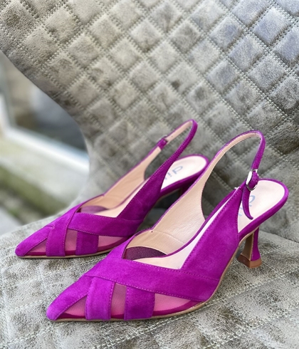 Salón 12068 Dibia by Ezzio detalle tul ante magenta - Imagen 1