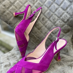 Salón 12068 Dibia by Ezzio detalle tul ante magenta - Imagen 2