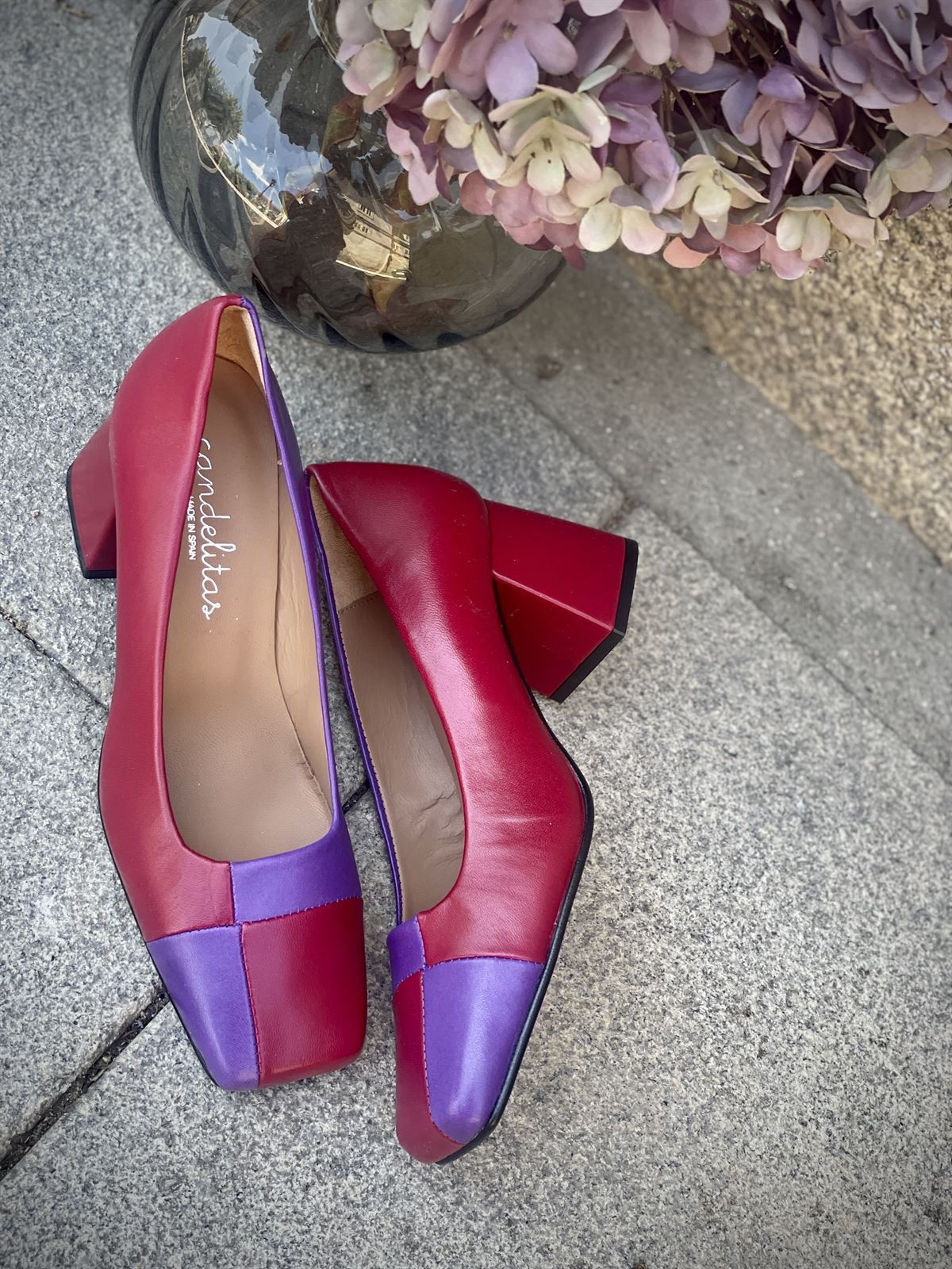 Salón Candelitas bicolor rojo morado - Imagen 3