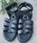 Sandalia 25392 HEE SHOES CONFY tiras vaquetilla negra - Imagen 2