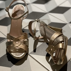 Sandalia Angari 50412 - MT KITTEN 3 TONOS METALIZADOS OROS - Imagen 1