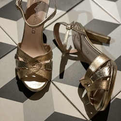 Sandalia Angari 50412 - MT KITTEN 3 TONOS METALIZADOS OROS - Imagen 2