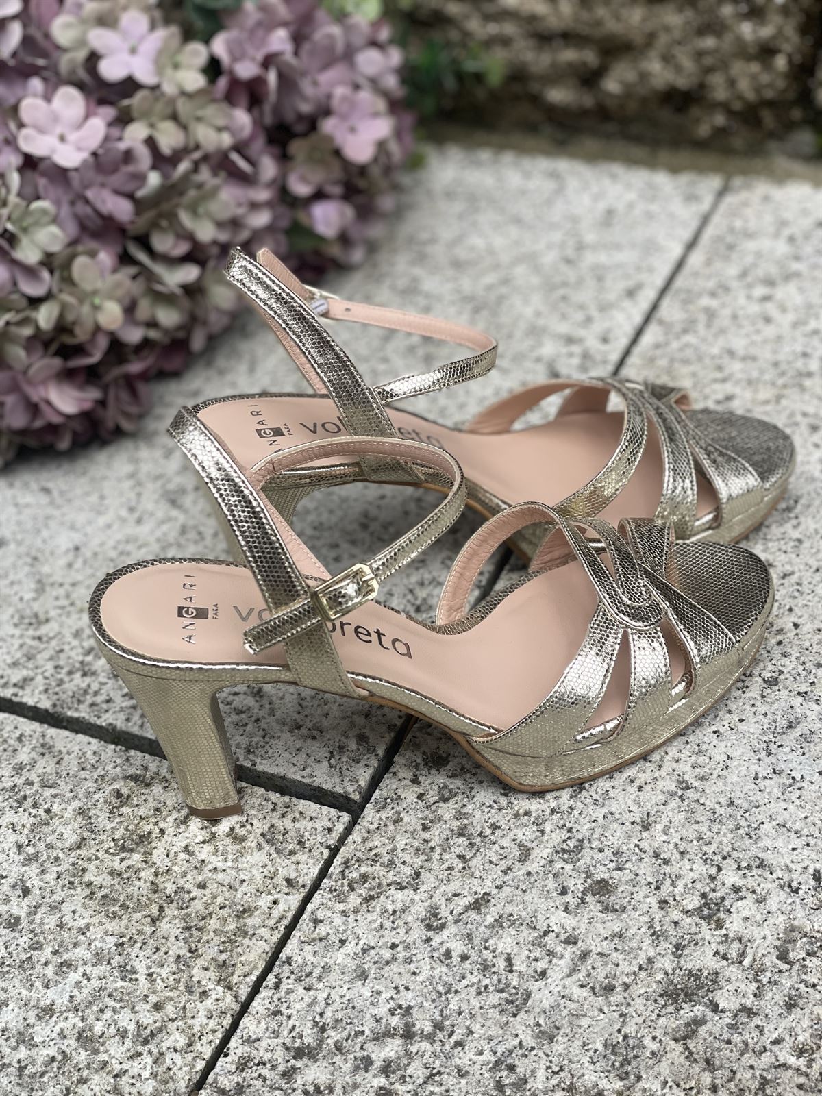 Sandalia Angari MAITE -75  milos champan - Imagen 1