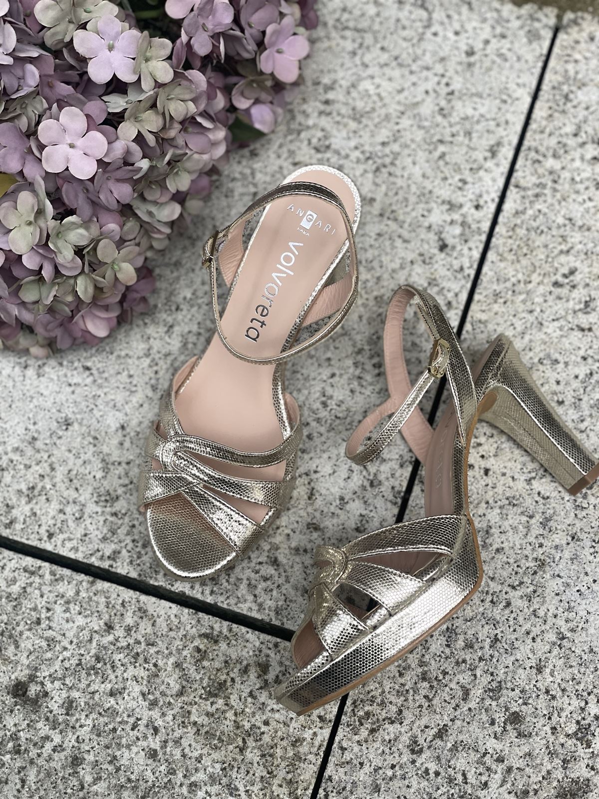 Sandalia Angari MAITE -75  milos champan - Imagen 3