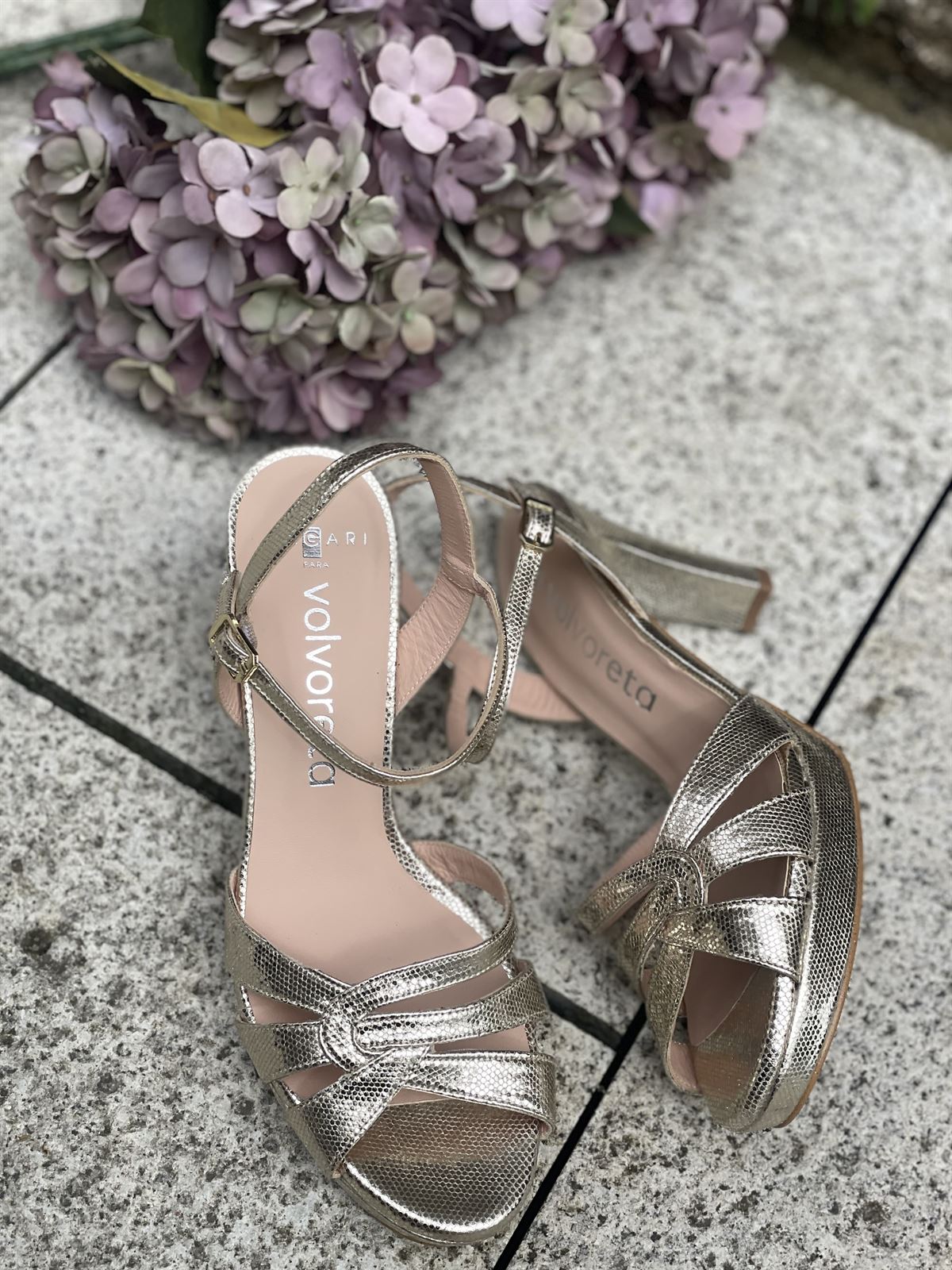 Sandalia Angari MAITE -75  milos champan - Imagen 4