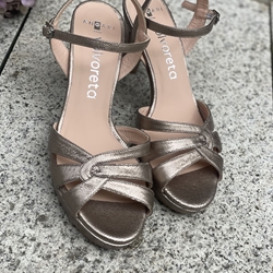 Sandalia Angari MAITE -75  milos stone bronce suave - Imagen 1