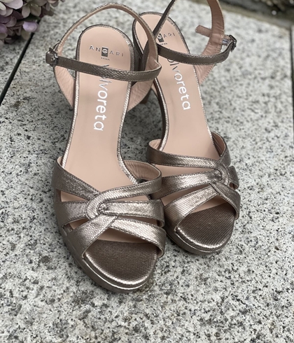 Sandalia Angari MAITE -75  milos stone bronce suave - Imagen 1