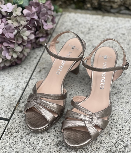 Sandalia Angari MAITE -75  milos stone bronce suave - Imagen 2