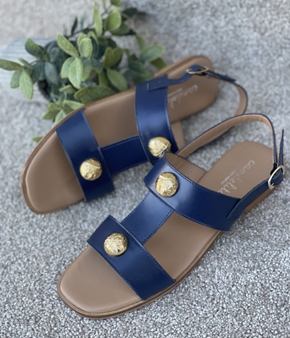 Sandalia Candelitas plana 3954 azul marino - Imagen 2