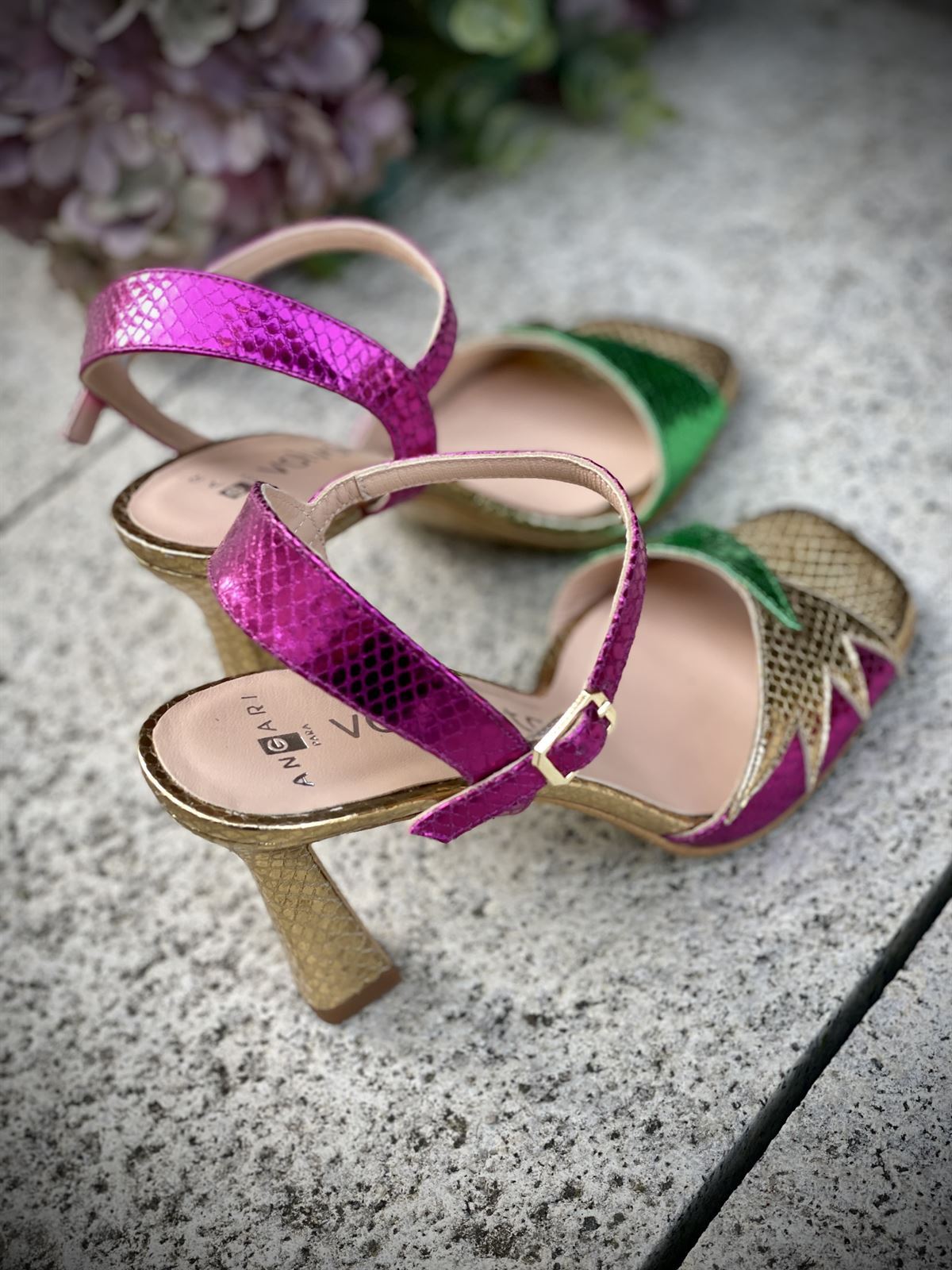 Sandalia fiesta Angari 52307 - 31 ONLYE brillante multicolor - Imagen 2