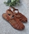 Sandalia HEEE SHOES cangrejera vaquilla cuero - Imagen 1
