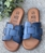 Sandalia HEEE SHOES descalza piel azul - Imagen 1