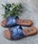 Sandalia HEEE SHOES descalza piel azul - Imagen 2