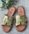 Sandalia HEEE SHOES descalza piel verde. - Imagen 2