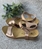 Sandalia HEEE SHOES Marsella BIO metalizada dorada. - Imagen 1