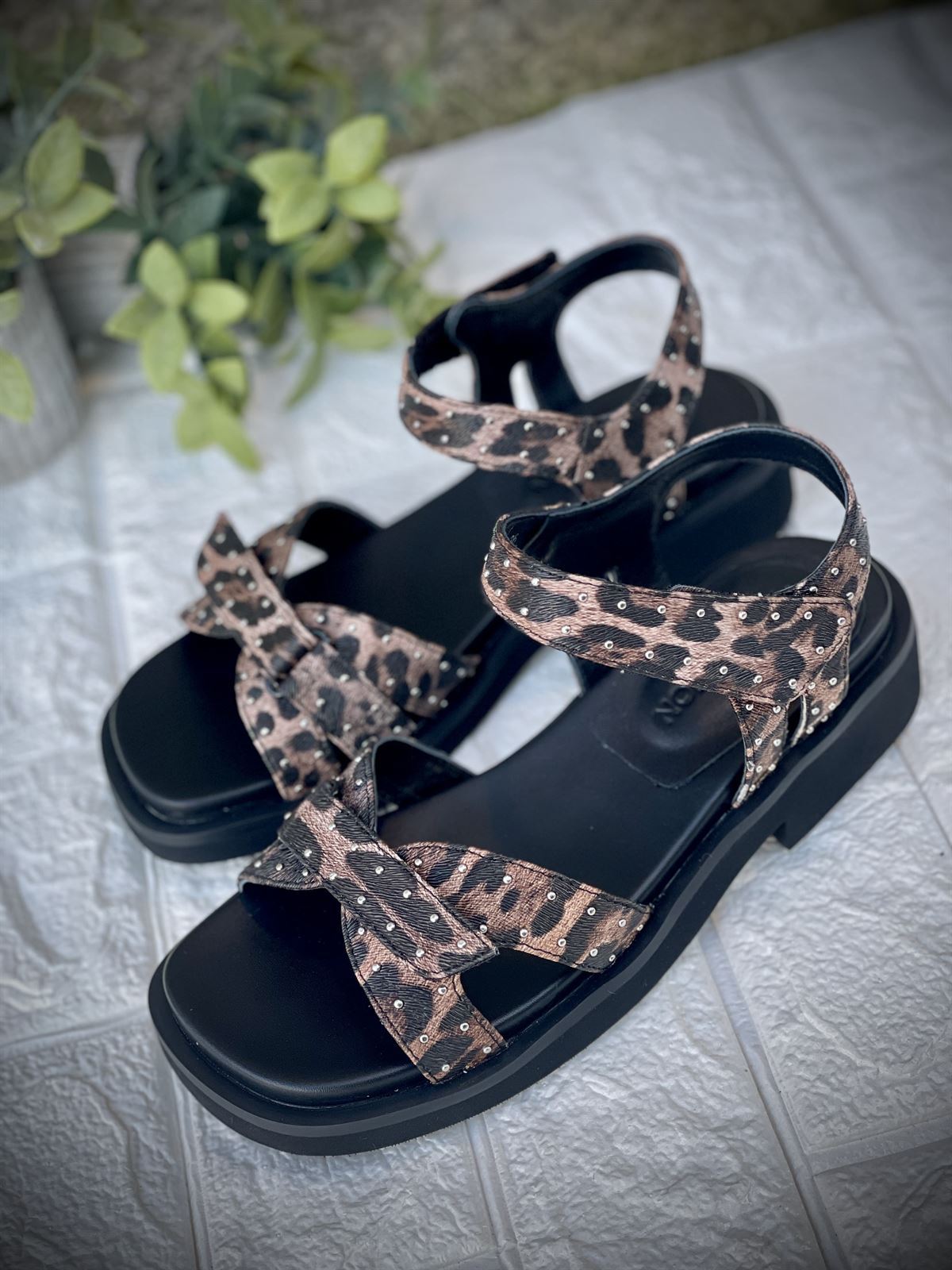 Sandalia Noa Harmon HOT  cierre velcro print - Imagen 1