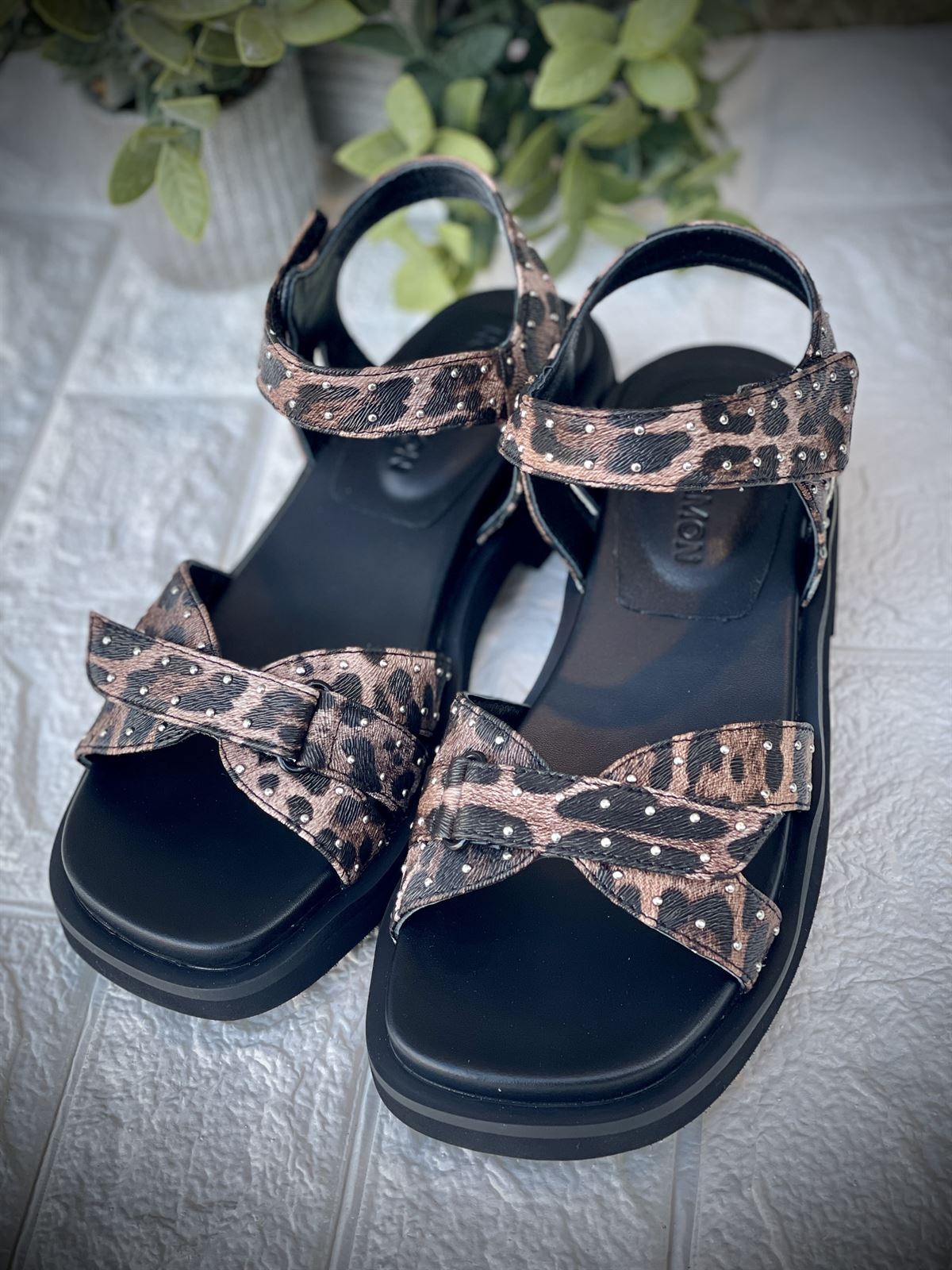 Sandalia Noa Harmon HOT  cierre velcro print - Imagen 4