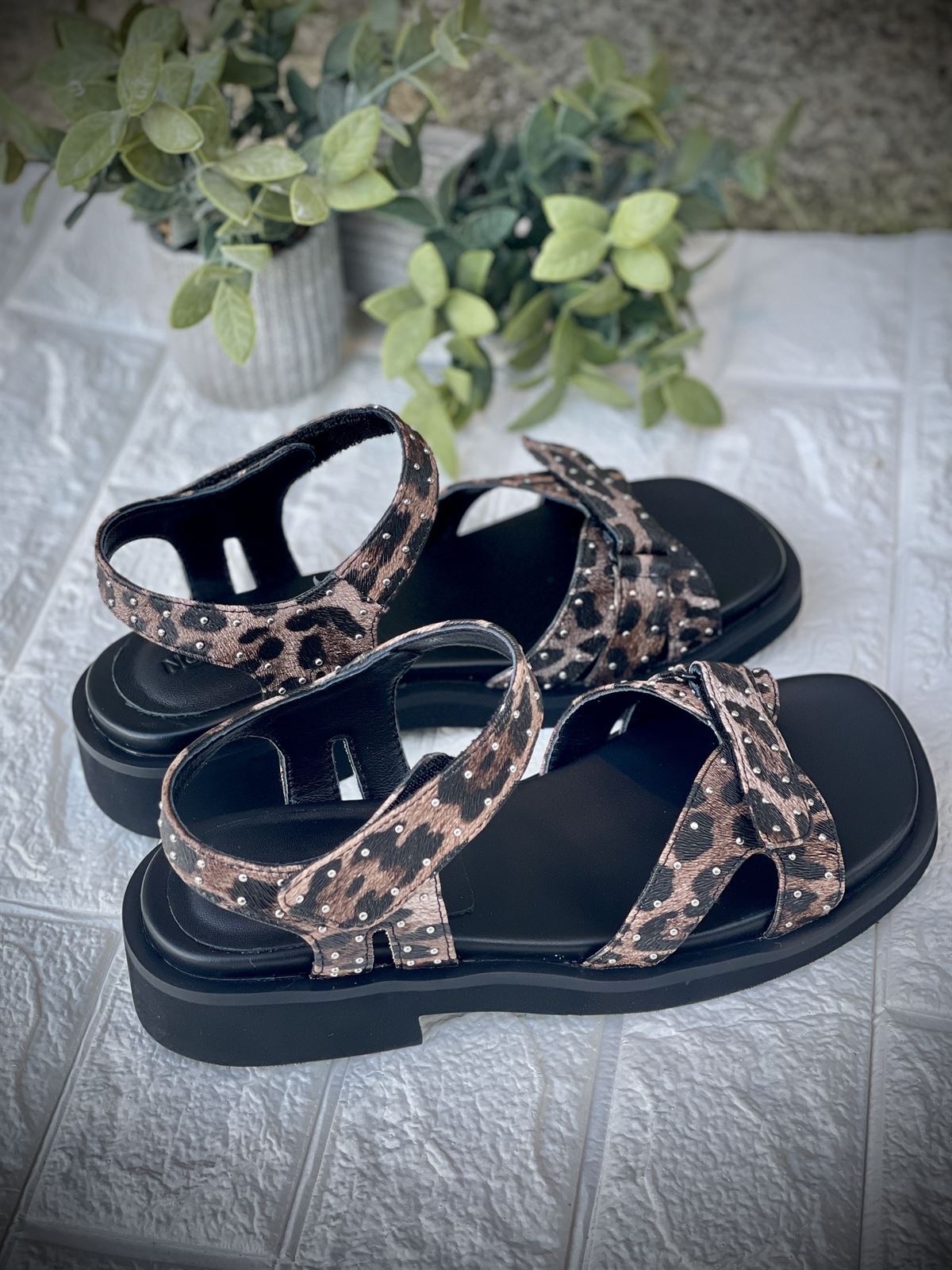 Sandalia Noa Harmon HOT  cierre velcro print - Imagen 5