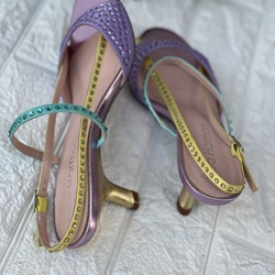 Sandalia Noa Harmon tiras y strass multicolor - Imagen 1