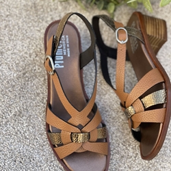 Sandalia Plumers Menorca 3657 cuero y cobre - Imagen 1