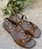 Sandalia Plumers Menorca 3885 plana argollas cuero - Imagen 1
