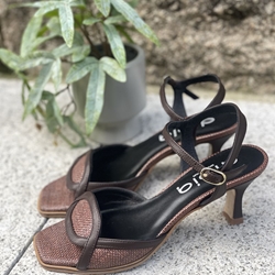 Sandalia tacón Dibia by Ezzio 56288 cacao y  marrón chocolate - Imagen 2