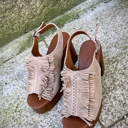 Sandalia Zueco Nemonic 2507 extra ligero vóley bambi piso Sioux beige arena - Imagen 2