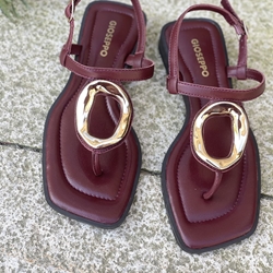 Sandalias Gioseppo  79024 PIEL JOYA MATUU BURDEOS - Imagen 1