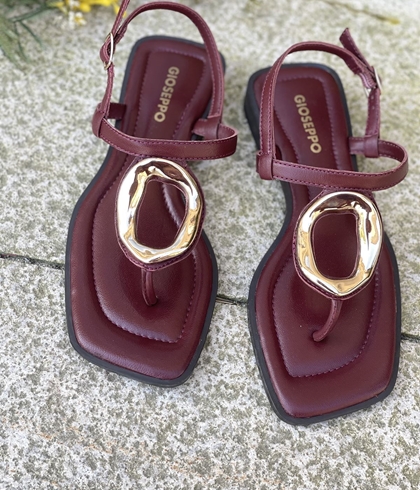 Sandalias Gioseppo  79024 PIEL JOYA MATUU BURDEOS - Imagen 1