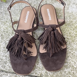 Sandalias Gioseppo PIEL FLECOS ESCANABA 78281 MARRON - Imagen 2