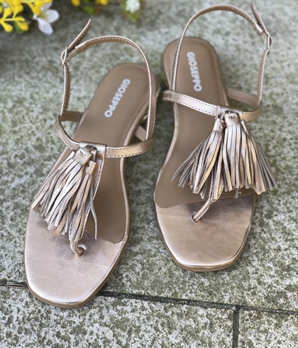 Sandalias Gioseppo PIEL FLECOS ESCANABA 78281 rose gold - Imagen 2