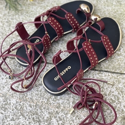 Sandalias tiras MARSABIT 79247- BURDEOS - Imagen 1