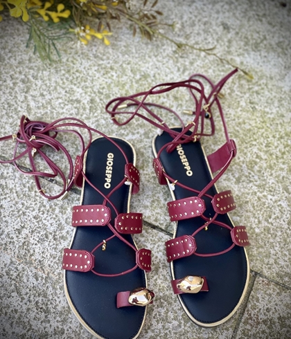 Sandalias tiras MARSABIT 79247- BURDEOS - Imagen 2