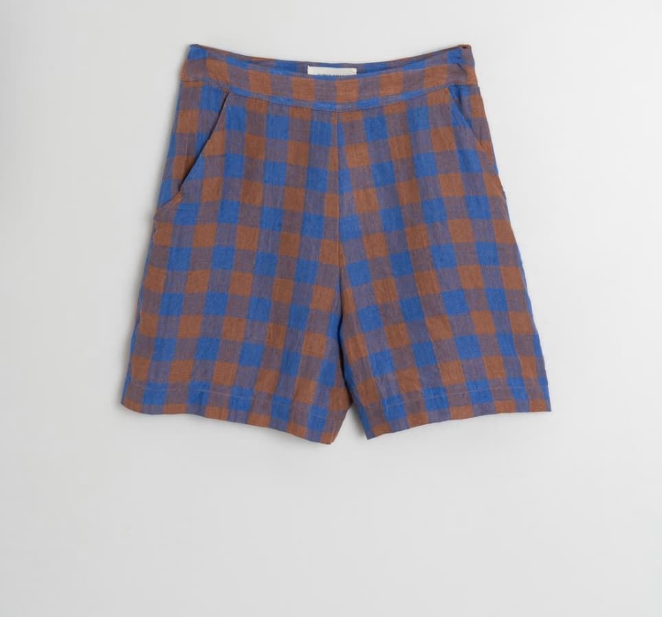 Short Indi & Cold 212 VICHY RETRO CUADROS AZULES - Imagen 4