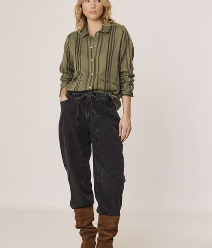 SOBRECAMISA Indi & Cold  AD110 CARROT RAYAS KHAKI - Imagen 1