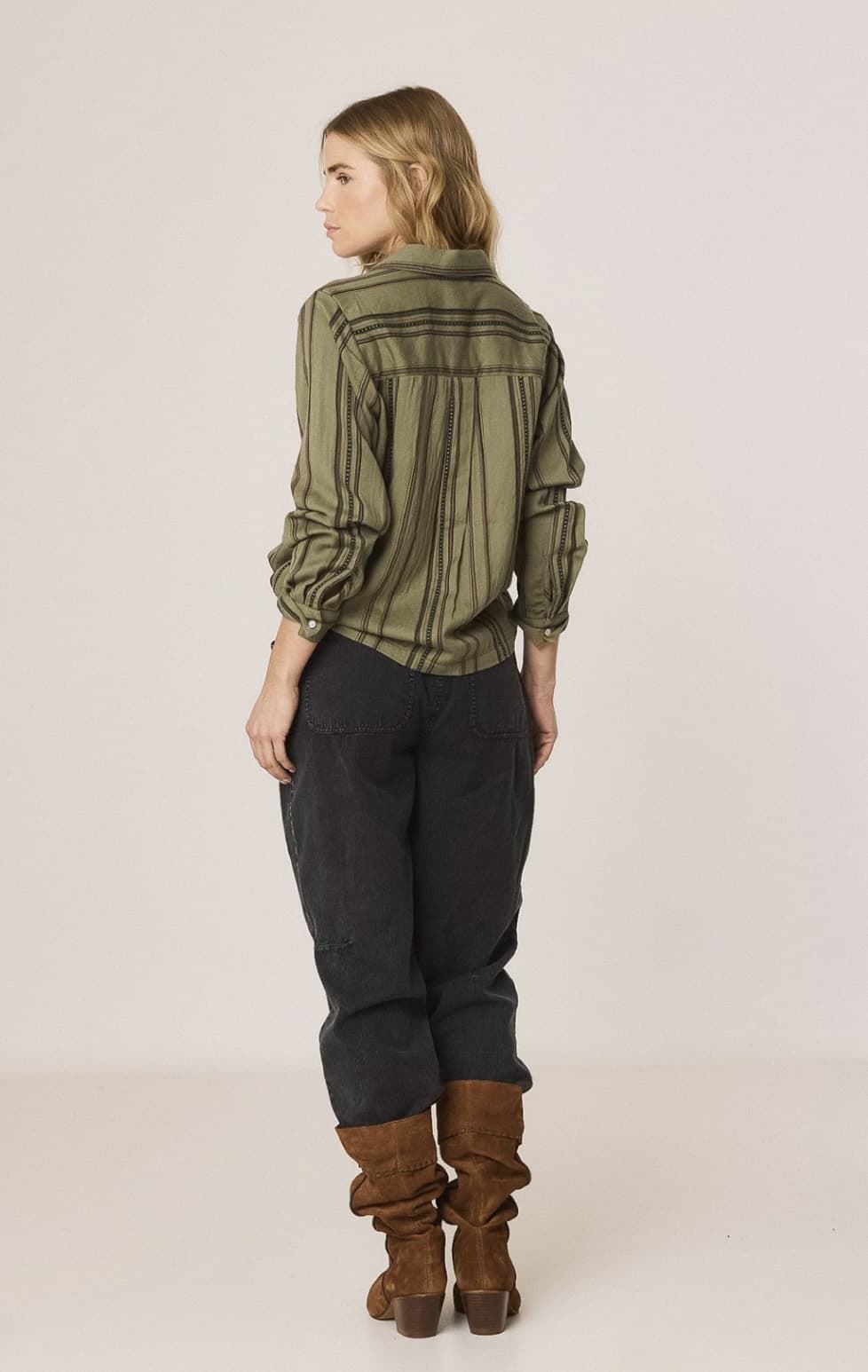 SOBRECAMISA Indi & Cold AD110 CARROT RAYAS KHAKI - Imagen 2